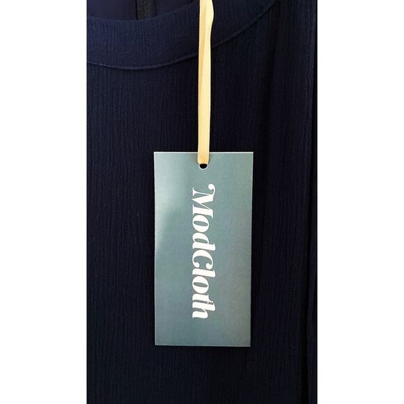 ModCloth Women's Yes to Festive Maxi Summer Dress Gauzy Tiered Ricrac Detail NWT - Picture 6 of 10